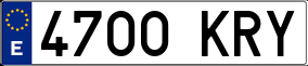 Trailer License Plate